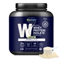 Biochem 100% Whey Isolate Protein Powder - Grass Fed, Low Carb, Keto-Friendly, Non-GMO, Gluten-Free - Unterstützt Immun-Gesundheit & Muskel-Recovery 20g Vegetarian Protein per Servieren - Natürliche Geschmack,1,5lb