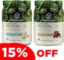 PlantFusion Complete Plant Based Pea Protein Powder Bundle, Non-GMO, Vegan, Dairy Free, Glutenfrei, Soy Free, Allergy Free w/Digestive Enzyme, Nahrungsergänzung, Vanilla Bean und Schokolade 1 Pfund