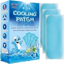 12 Blatt Cooling Patches für Fever Discomfort & Schmerz Relief, Cooling Relief Fever Reducer, Soothe Headache Pain, Pack von 12