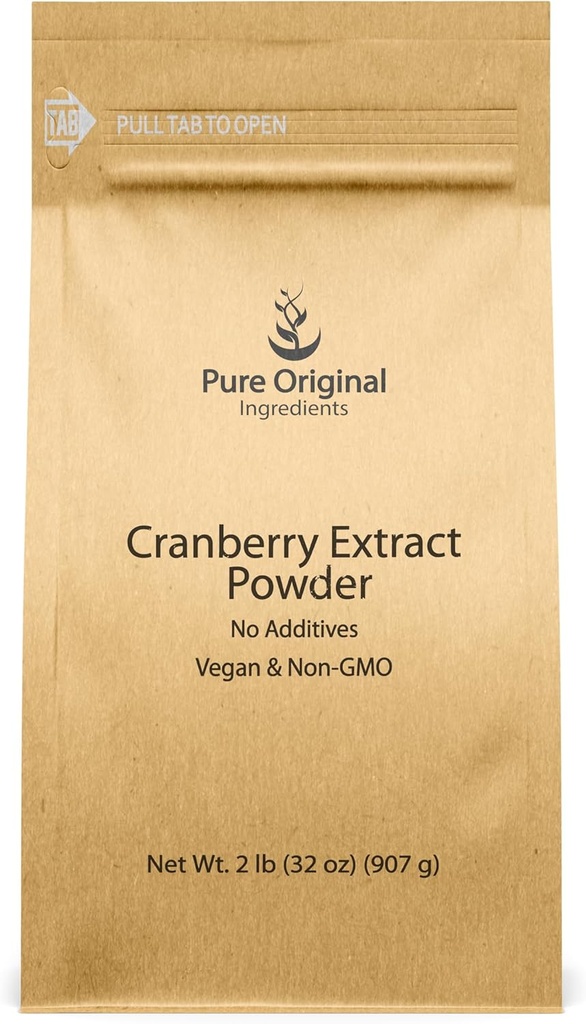 PURE ORIGINAL INGREDIENTS Cranberry Extrakt, Glutenfrei, Kräuterergänzung (2 Pfund)