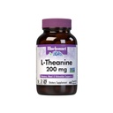 Bluebonnet Nutrition L-Theanin 200mg, Free-Form Aminosäure, fördert Entspannung*, Sojafrei, Glutenfrei, Non-GMO, Kosher Certified, Vegan, 60 Gemüsekapseln, 60 Servietten