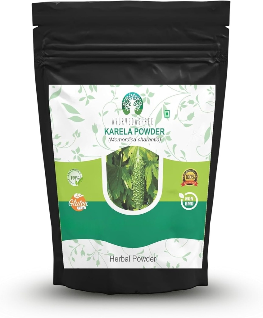 Bitter Melon Pulver 200 Gm I Momordica Charantia/Karela Fruchtpulver I Ayurvedic Kräuter Ich unterstütze Leberfunktion I Kräuterergänzung I Unterstützt Haut und Magen