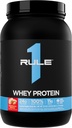 Regel 1 Whey Protein – 24g Fast-Acting Protein aus All-Whey-Quellen mit natürlich vorkommenden EAAs & BCAAs für Workout Recovery oder jederzeit Verwendung (2 Pfund*, Erdbeer Banana)