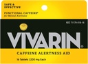 Vivarin, Koffein Pillen, 200mg Koffein in jeder Tablette, sicher und effektiv hilft Sie bleiben Awake, Alertness Aid, Energieergänzung, 16 Tabletten - 5 Pack