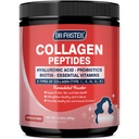 Multi Collagen Peptide Pulver mit Probiotika - Typ I II III V X - hydrolysierte Collagen Peptide mit Multivitaminen, Hyaluronsäure & Biotin - Unterstützung Hauthaar Nagel Joints & Gut, 35 Servierungen