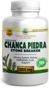 Chanca Piedra Stone Breaker | Made in USA mit Premium Chanca Piedra aus Peru | 1800 mg | Stone Dissolver Crusher, Kidney & Gallbladder Support | Liver Support, Flush,120 Vegetarische Soft Capsules