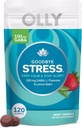 OLLY Goodbye Stress Gummy, GABA, L-Theanin, Lemon Balm, Stress Relief Supplement, Berry Flavor - 120 Count