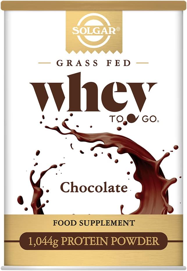 Solgar Whey To Go Protein Powder, Chocolate, 42 oz - Isolieren und Konzentrat - Gemischt leicht für glatten Geschmack - Glutenfrei - 20g Protein pro Portion