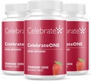 Celebrate Vitamins CelebrateONE Chewables, Iron Free - Einmal täglich Bariatric Multivitamin, essentielle Vitamine & Minerals - Magen Bypass & Sleeve Gastrectomy Supplement - Erdbeercreme (90 Tabletten)