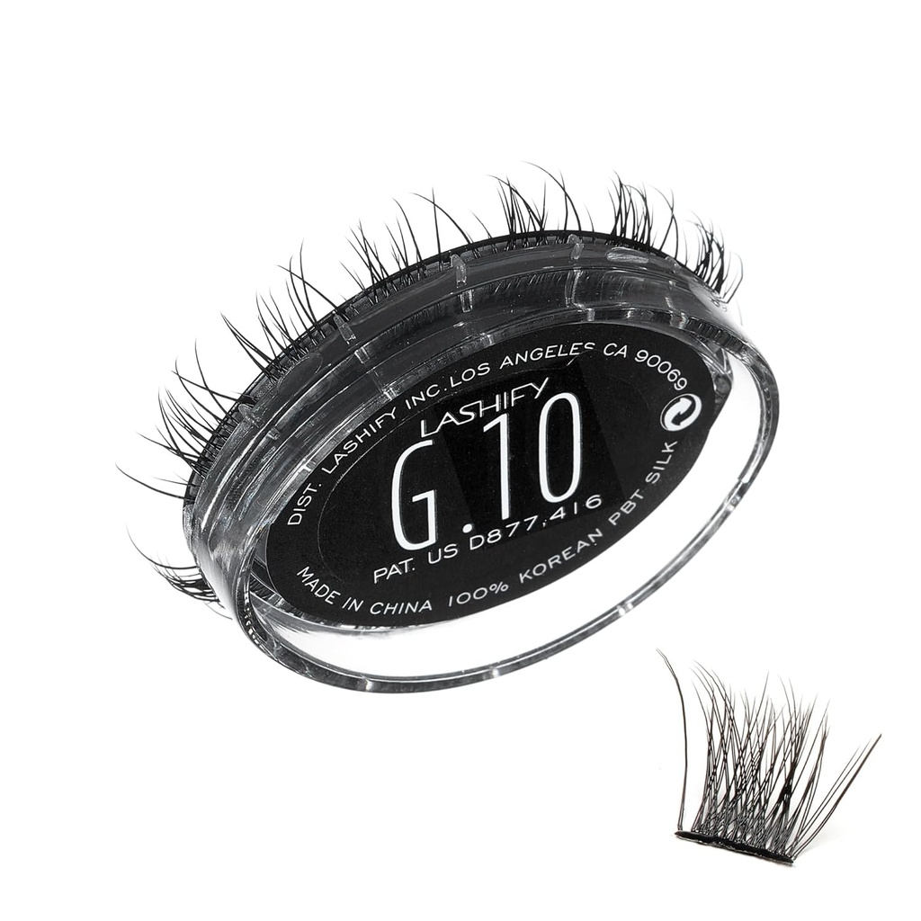 Lashify Gemini 10mm Gossamer Lashes in Schwarz, Easy DIY False Lashes für einen Voluminous, Wispy und Playful Look