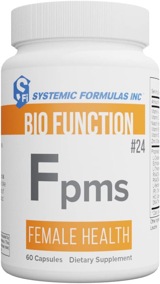 Systemische Formeln Bio-Funktion Fpms Weibliche Gesundheit - 60 Kapseln. PMS Relief PMS Ergänzung PMS Vitamine für PMS Vitamin Ergänzungen für Frauen PMS Unterstützung Ergänzung für Frauen Perioden Vitamin