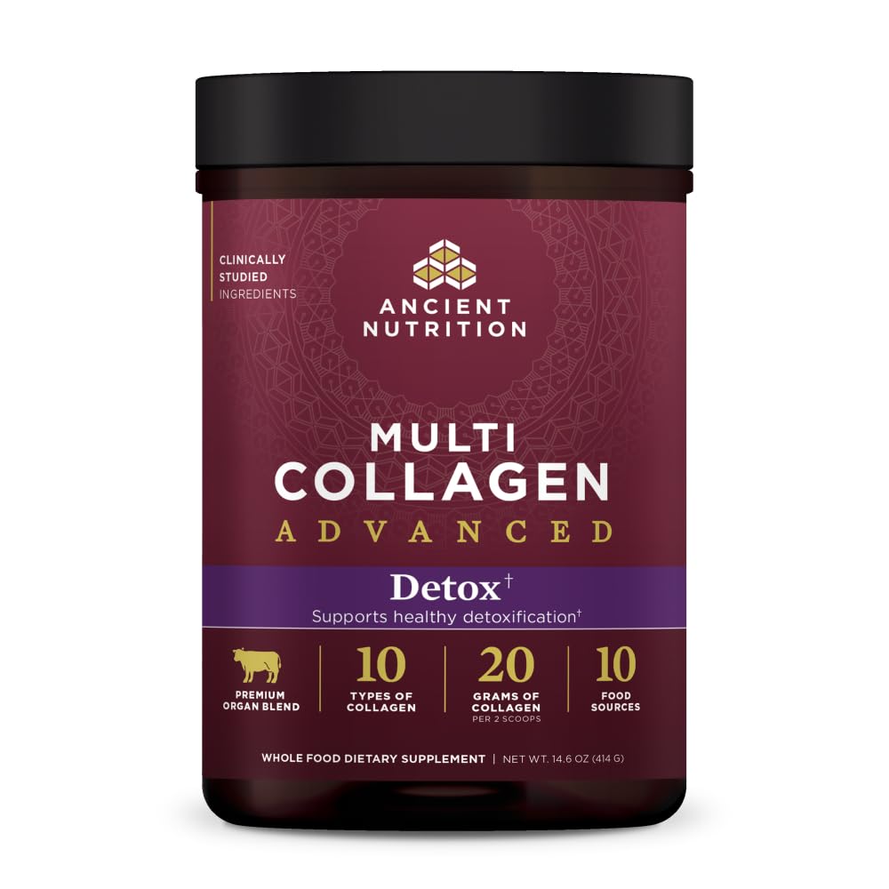 Antike Ernährung Advanced Multi Collagen Protein Powder Cleanse & Detox, Unflavored, 36 Portionen
