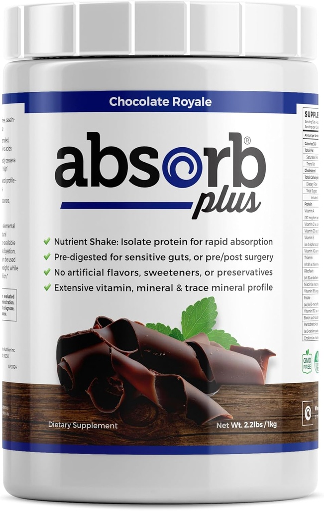 Isolate Protein - Diät-Ergänzung für verbesserte Gut Gesundheit, extra Nutritional Support, Non-GMO, Gluten-Free, Lactose-Free, Casein-Free (2.2 Lbs, Chocolate Royale)