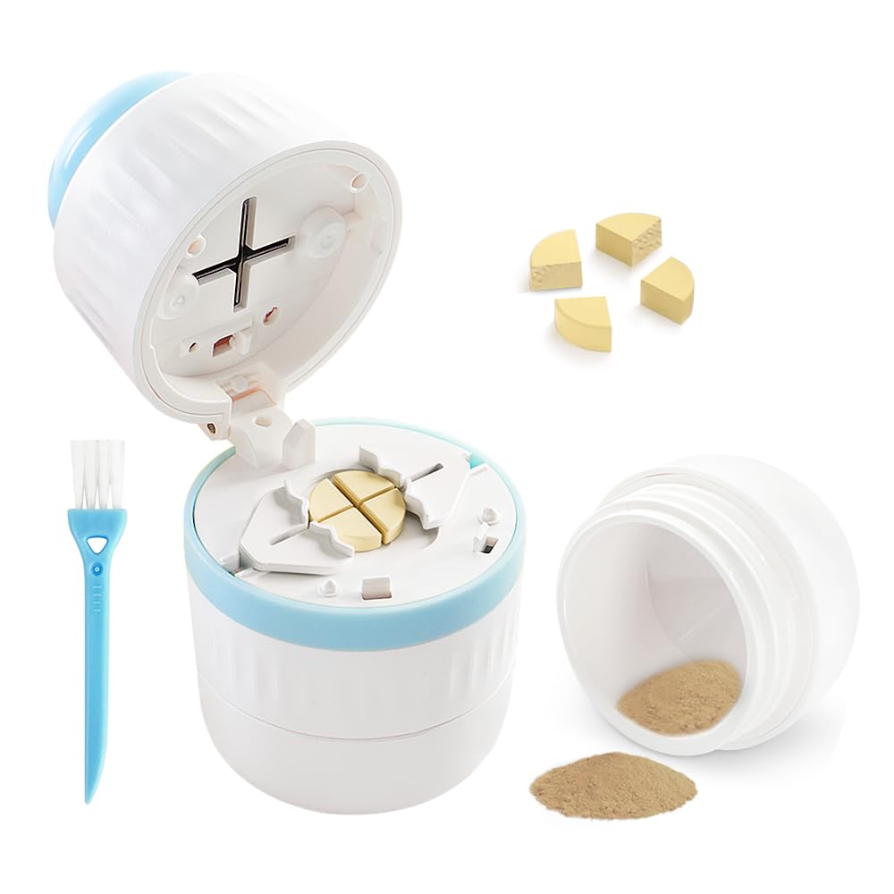 Pille Cutter - Pille Splitter mit Edelstahl Klinge für Schneiden kleine Pillen oder große Pillen in Halb oder Viertel, geeignet für Schneiden von Vitaminen, Tabletten