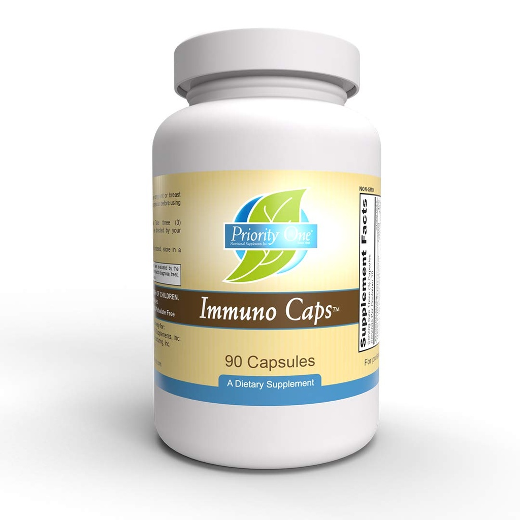 Priority One Vitamins Immuno Kapseln 90 Kapseln - Entwickelt, um die gesunde Immunreaktion des Körpers in einer Kapsel Form zu unterstützen.*
