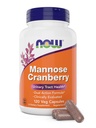 JETZT Lebensmittel Mannose Cranberry, 120 Veg Capsules - mit PAC - 450mg dMannose, 250mg Ganze Cranberry - Blase Cleanse und Urinary Tract Health* - Vegan Friendly Supplement, Non-GMO