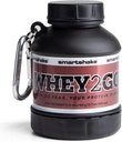 Smartshake Whey2Go Black Protein Powder Storage Container 50g – BPA Free Shaker Bottle Funnel für Whey Protein Powder + Protein Shakes 110ml, DC Comics Batman Geschenke für Herren (schwarz)