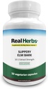 Real Herbs Slippery Elm Bark Extrakt-Gefördert von 7000mg Slippery Elm Bark mit 10:1 Extrakt Stärke-Gemüse Soreness von Schleimhäuten, Antioxidant Haut Gesundheit Unterstützung–50 Vegetarische Kapseln