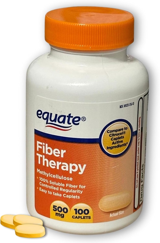 Fiber Therapy Methylcellulose 500mg,100ct (Pack of 1)