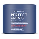 BodyHealth PerfectAmino Powder - BCAA und EAA Pulver für Vor- und Nacharbeit - Aminosäure Energy Drink für Männer und Frauen, um Lean Muskel und Erholung zu unterstützen - Erdbeere - 30 Servierungen