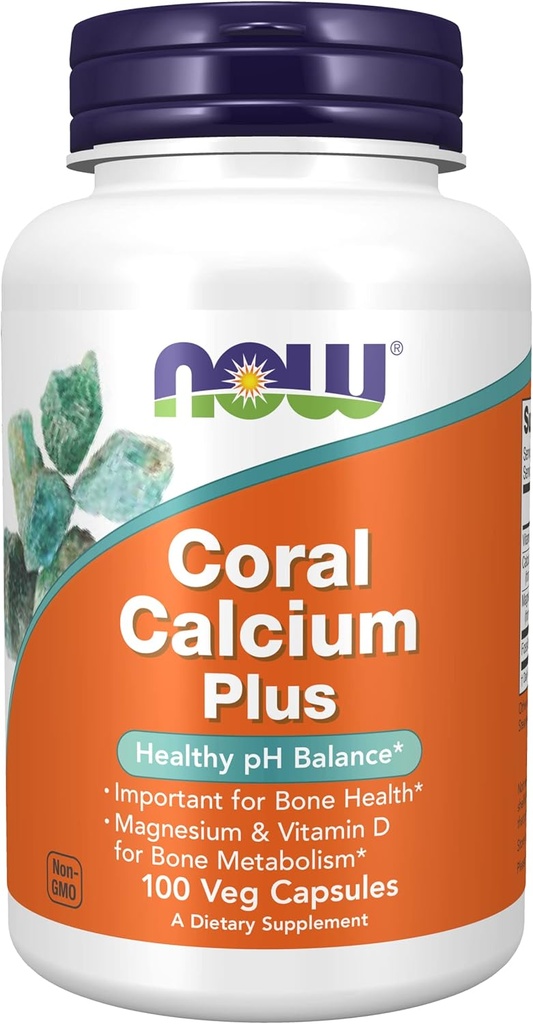 Jetzt Lebensmittel Coral Calcium plus Magnesium, 100 veggie caps (Pack von 2)