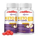Keto Acv Gummies for Advanced Weight Loss & Belly Fat Burn - Pro Active Super Apple Cider Essig Gummis - Rapid Fat Burner Nahrungsergänzung für Damen - Sugar Free & Gluten Free (1000MG)