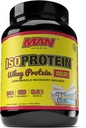 MAN Sports ISO-Protein 100% reines Whey Protein Isolate Powder, Vanilla Ice Cream, 2 Pounds
