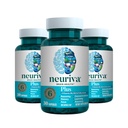 NEURIVA Plus Brain Supplement für Speicher, Fokus & Konzentration + Kognitive Funktion mit klinisch getesteten Nootropics Phosphatidylserin und Neurofactor, VIT B6 & B12, 30 Count Capsules (3 Pack)