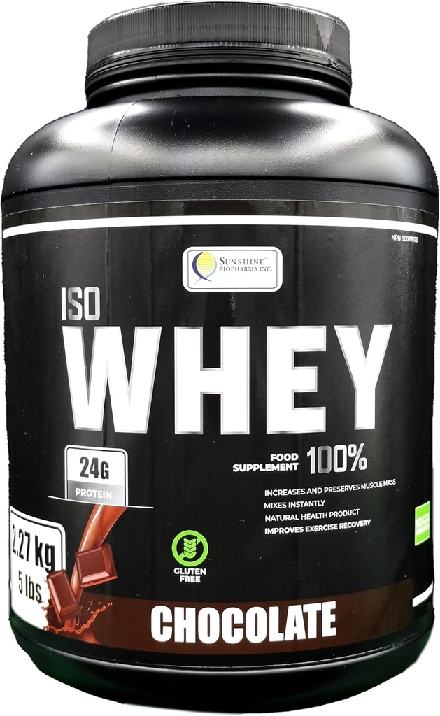 IsoWhey Protein Powder 5lb (2.27kg), Ultragefiltertes Molkeprotein zur Erhaltung und Erhöhung der Leanmuskelmasse in einem starken Leankörper (Chocolate)
