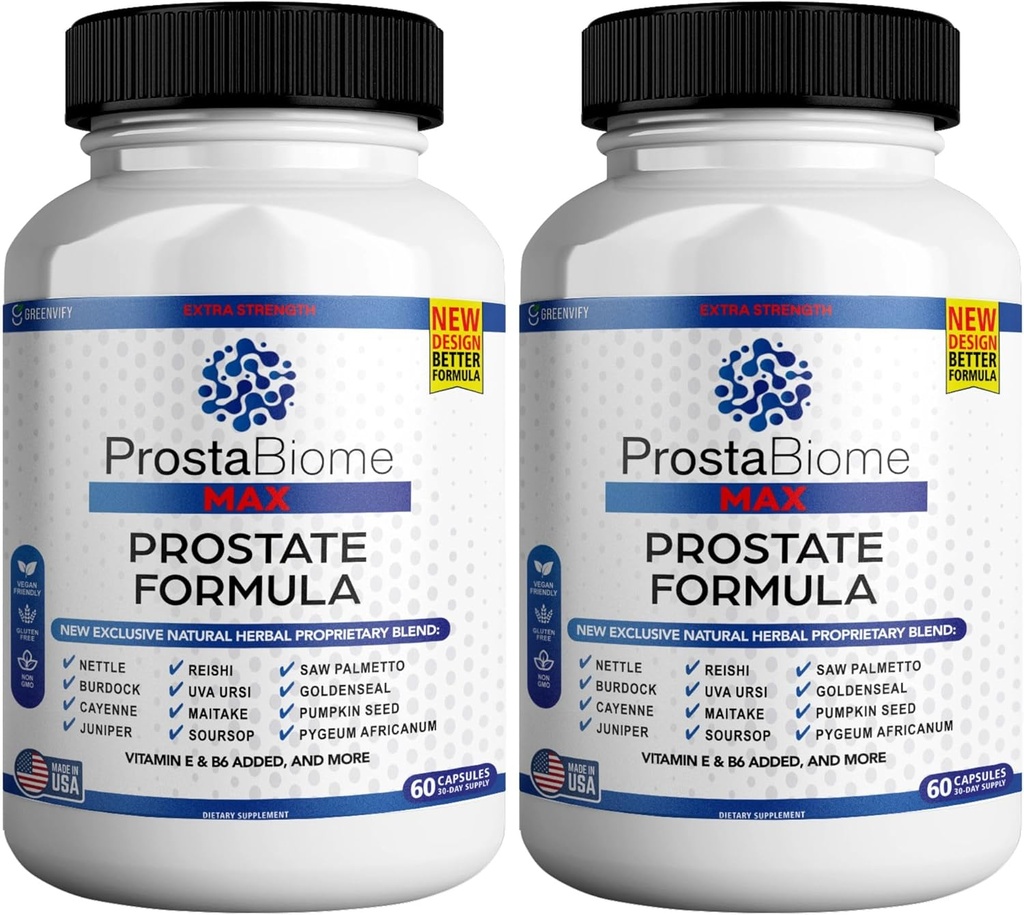 ProstaBiome Max Prostate Support Formel, natürliche Kräutermischung mit Sägepalme, 60 Kapseln, 30-Tage-Versorgung (2)