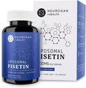 Neurogan Liposomal Fisetin 500mg Pro Servieren | Verbesserte Absorptions-BHin-Ergänzungen für Gedächtnis und Fokus | Gesunde Aging Fisetin-Ergänzungen| Polyphenol-Ergänzungen, 30.000 Insgesamt, 60ct