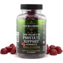 BUCKLEBURY 9-in-1 Natürliche Saw Palmetto Gummis mit Himbeere & Granatapfel - Pflanzenbasierte Prostata-Supplements für Herren Blasen Gesundheit, Haarwachstum & Urinär-Support - 60 Gummis