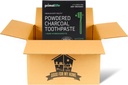 Aktivierte Charcoal Primal Life Organics 1 oz Toothpowder: Organic Vegan Blend, Kaolin & Bentonite Clay, Essential Oils - Black Spearmint für 200+ Brushings. GFMH Box enthalten.
