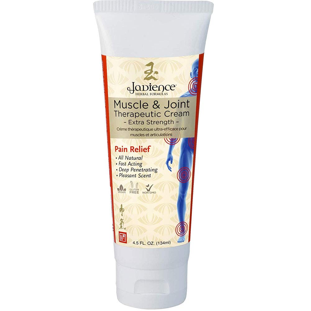 Jadience Muscle & Joint Therapeutic Schmerzlinderung Creme Analgesie für Niederen Rücken Hals Elbow Knie Muskel Arthritis Entzündung Schmerzlinderung und Erholung Natürliche östliche königliche asiatische Familie Formel 4.5 oz
