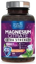 Magnesium Citrat Kapseln 1000mg - Max Absorptionspulver Magnesium für Muskel, Nerve, Knochen und Herz-Gesundheit Unterstützung, hohe Absorption Citrat-Komplex, Glutenfrei, Non-GMO - 120 Kapseln