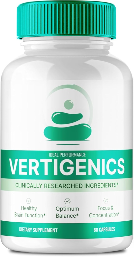 Vertigenics Brain Ergänzungen für Speicher- und Fokuskapseln, Vertigenics Advanced Formula Brain Health Support - Maximum Strength Nootropics Verti Genics Alle Natural Support Bewertungen (60 Kapseln)