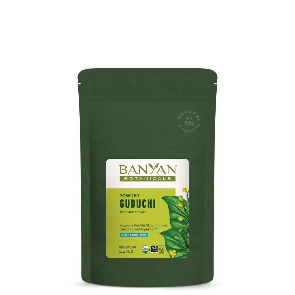 Banyan Botanicals Organic Guduchi Powder – Bio Immun Health Supplement – für natürliches Detox, Balanced Digestion & Healthy Skin* – 3.5 Unze – Non-GMO Sustainable Sourced Vegan FFL