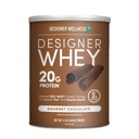 Designer Wellness, Designer Whey, Natural Whey Protein Powder mit Probiotika, Fiber und Key B-Vitamine für Energie, Glutenfrei, Gourmet Schokolade, 12oz