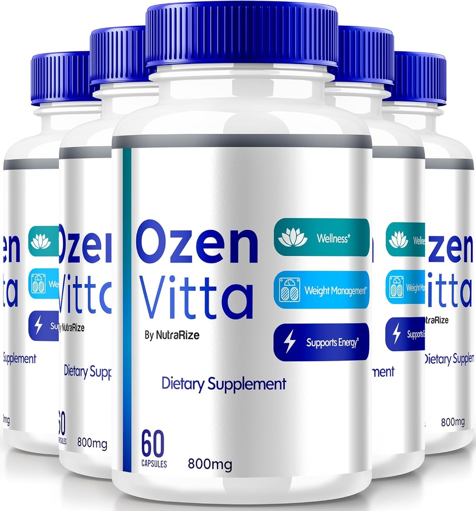(5 Pack) Ozen Vitta, Ozen Vitta Kapseln, Offizielle OzenVitta Formel für effektive Gewichtsverlust, All-Natural Keto Pillen für Fit And Active Lifestyle, Health Supplement Capsula Bewertungen (300 Kapseln)