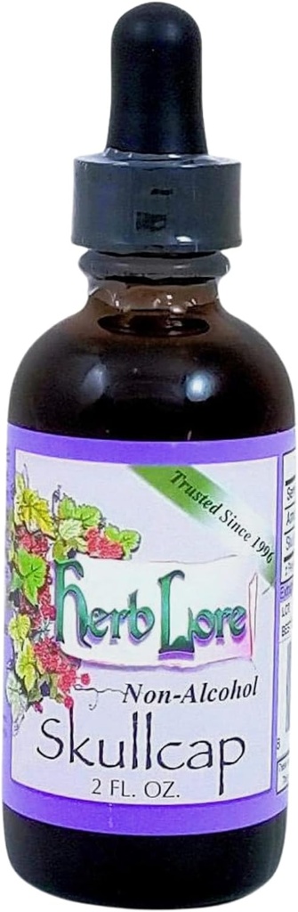 Kräuter Lore Skullcap Tincture - Flüssige natürliche Kräuter Schlafhilfe für Erwachsene & Kinder (2 fl oz)
