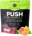 SFH Push Pre-Workout Pulver (Fruit Punch) BCAAs für Muskelreparatur | Elektrolyte | Nicht-Dairy, keine künstlichen Geschmacksrichtungen, Farben, Zucker, Soja, Gluten, oder GVO (Bag)