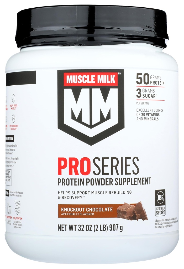 Muscle Mlk Pro Serie 50 Knockout Schokolade, 2 Pfund