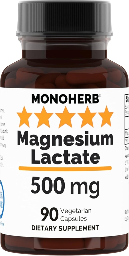 Magnesium Lactat 500 mg - 90 Vegetarische Kapsel