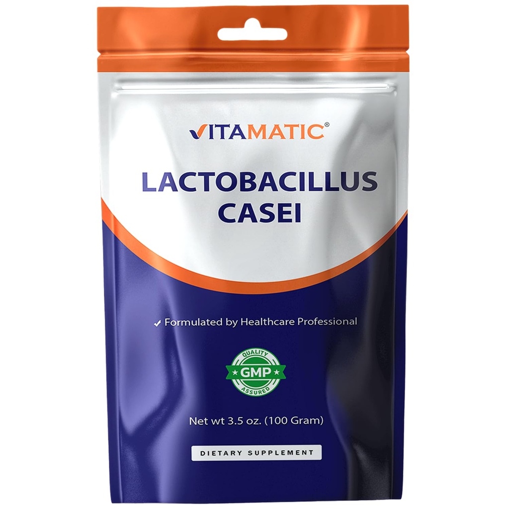 Vitamatic Lactobacillus Casei Probiotic Powder - Verdauungshilfe - 100 Gramm (3.5 OZ) - 100 Servierungen