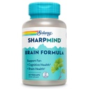 SOLARAY SharpMind Brain Support Formula - Nootropic Brain Supplements - Kognitive und Gehirngesundheitsunterstützung mit Ginkgo Biloba - 60-Tage Garantie, 60 Servietten, 60 VegCaps