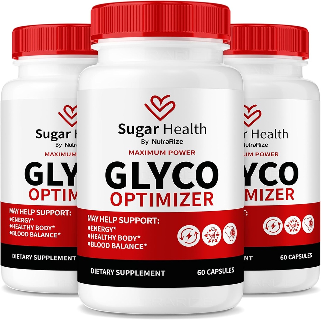 NutraRize (3 Pack) Zucker Gesundheit Glyco Optimizer Kapseln, Premium-Blut-Formel für gesünde Niveaus, Alle natürlichen Ergänzungen zu unterstützen Gesamt-Wellness, offizielle ZuckerGesundheit Bewertungen (180 Kapseln)