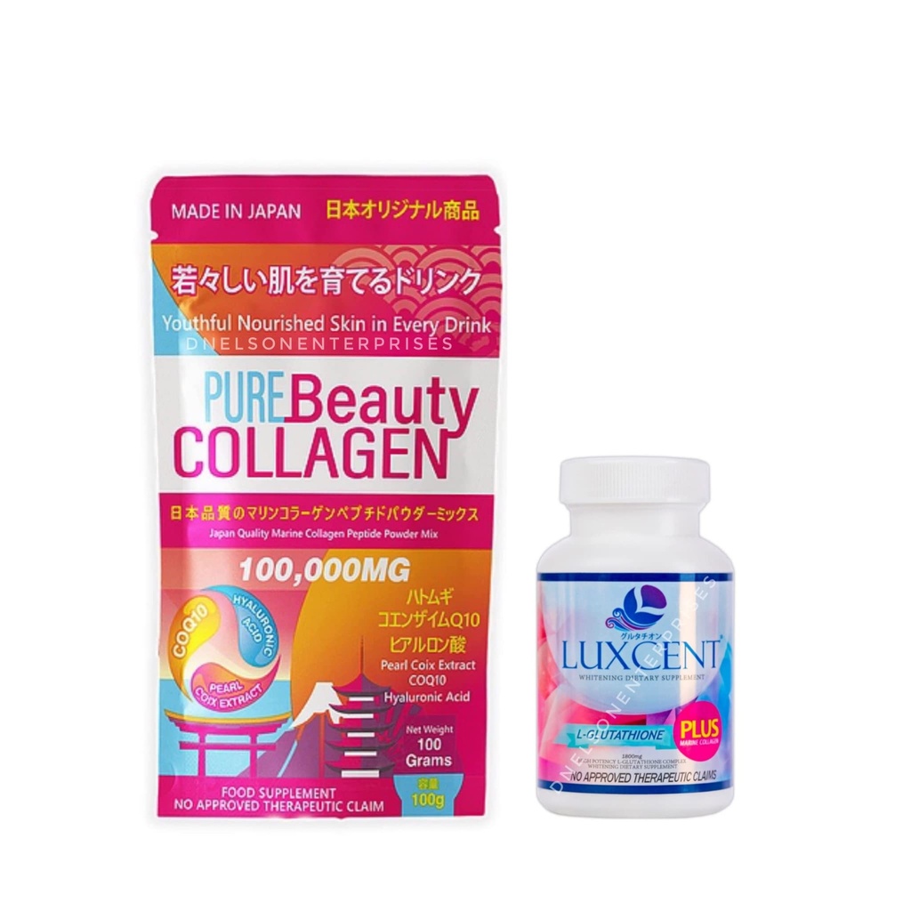 & Luxcent Glutathione Caps Duo, Japan Made & Formuliert - 1 Monat Versorgung
