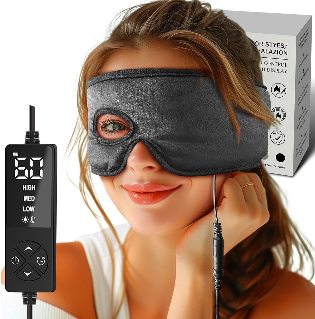 Stye Eye Treatment Heated Eye Mask - Eye Stye Remover, Warm Compress for Eyes, Moist Heat Eye Compress für Stye und Blepharitis Relief, Augenheizung Pad für Chalazion Behandlung