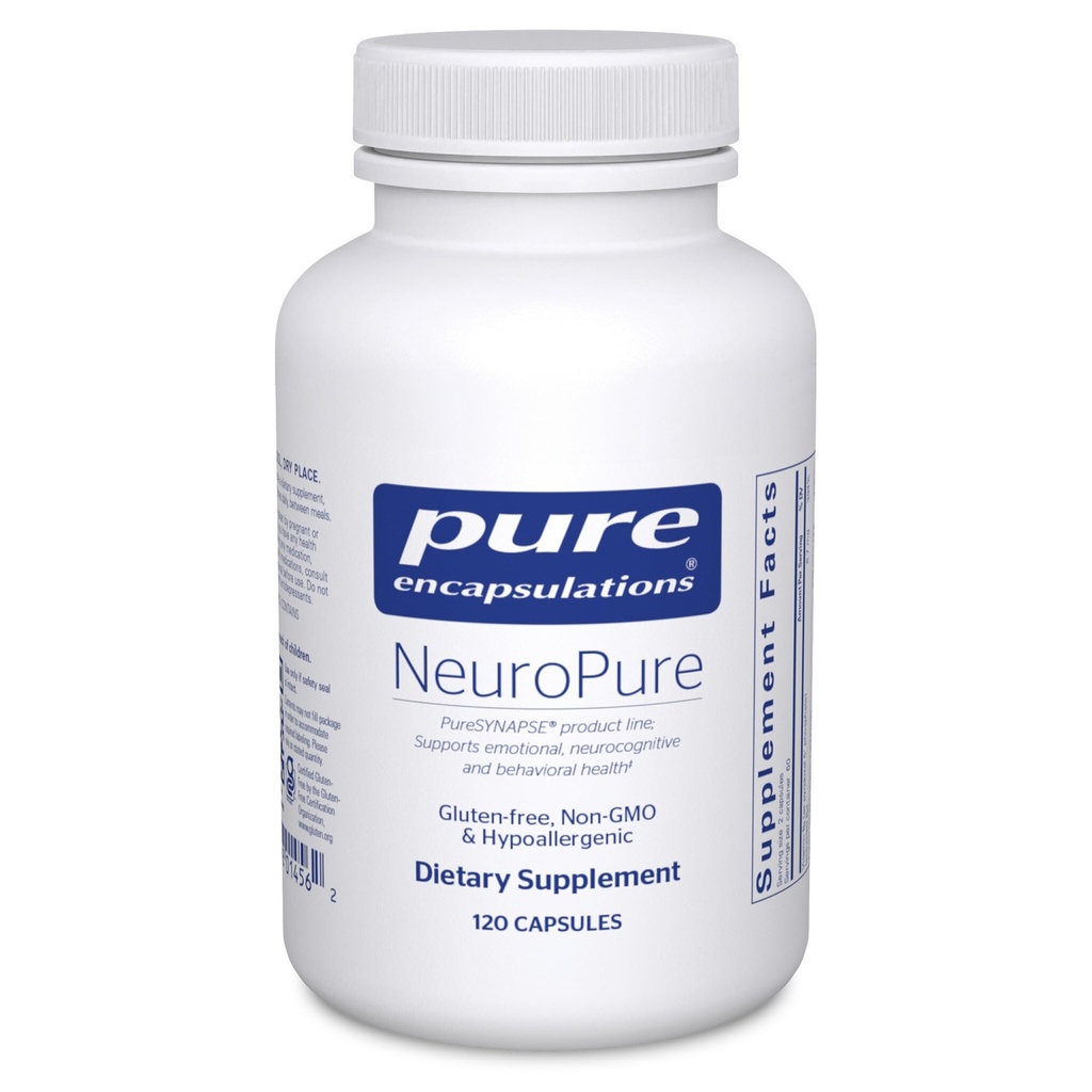 Pure Encapsulations NeuroPure | Hypoallergene Ergänzung mit Enhanced Support for Calmness and Stress Relief | 120 Kapseln
