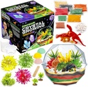 Original Schreibwaren Dinosaur Crystal Growing Kit - Mehrfarbig, 17-teilig, Alter 7 & Up - DIY Science Terrarium Kit mit Moss & Dino Figuren - Wachsen Sie Ihre eigenen Kristalle - Jungen Geburtstagsgeschenke